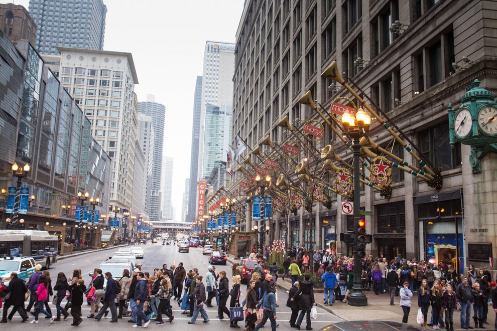 Shopping Michigan Avenue Chicago 